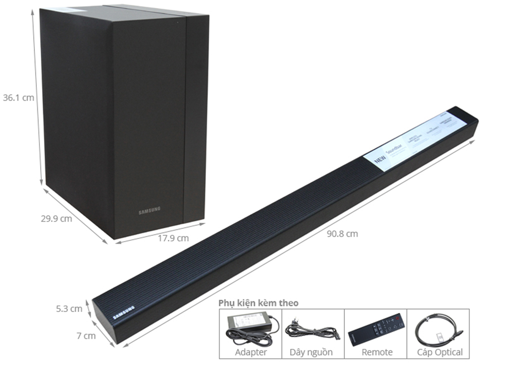 Loa Soundbar 2.1 Samsung HW-K450/XV